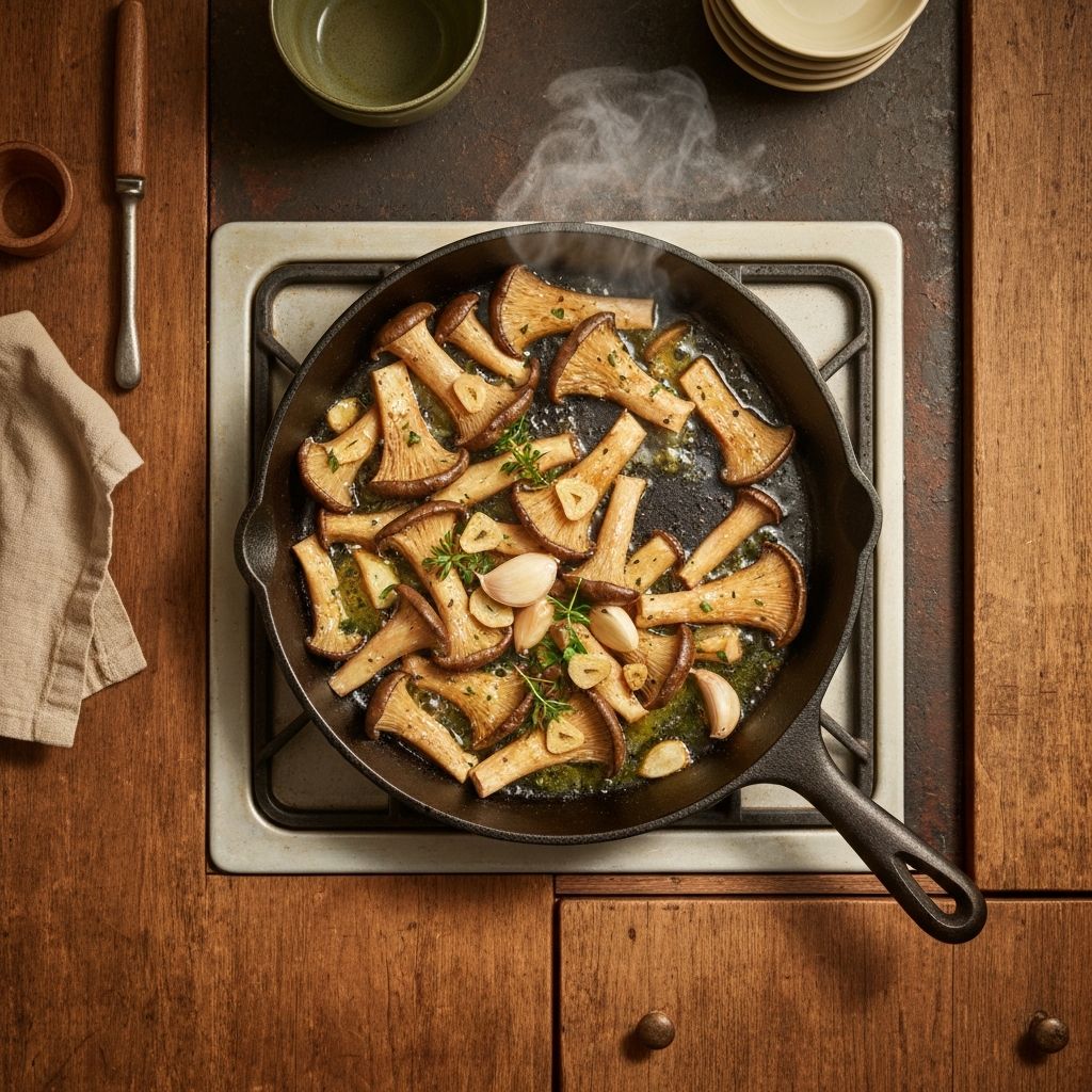 Pleurotes en cuisine